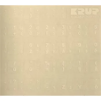Klávesnice Polepky na klávesnice - RUSKÉ bílé
