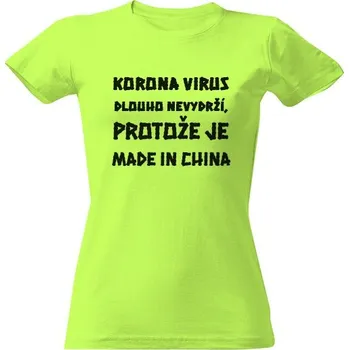 Dámské tričko Tričko s potiskem KORONA VIRUS dámské