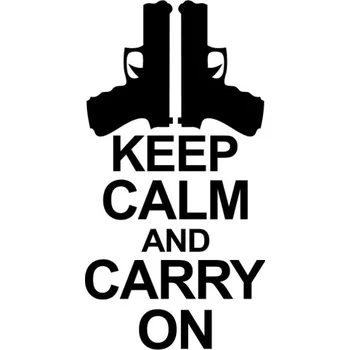 Samolepicí dekorace na vozidlo Samolepka Keep Calm and Carry On na auto a motorku, tuning nálepka (1986)