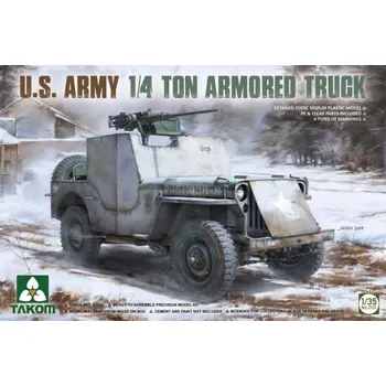 Plastikový model Takom 1/35 U.S. Army 1/4 Ton Armored Truck