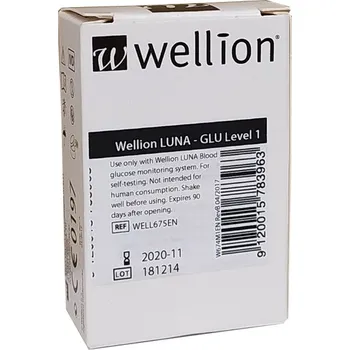 Diagnostický test Kontrolní roztok Wellion LUNA gluklóza