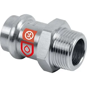 Vodovodní potrubí PRESS C-STEEL Přechod s vnějším závitem 22 mm x 1" FPC.CF243.2225