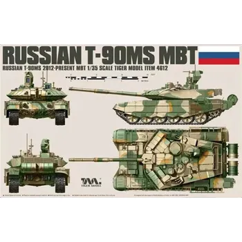 Plastikový model Tiger Model 1/35 Russian T-90MS MBT
