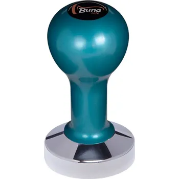 Příslušenství pro přípravu kávy Buna café tamper, kov, modrý, TP, 58.55 mm, nerez lesk, plochý
