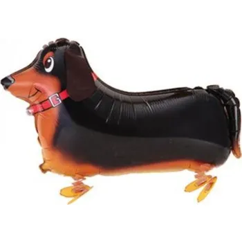 Balónek Chodící foliový balónek - pejsek - jezevčík