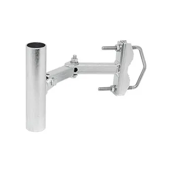 Anténní držák Držák antény dvouramený UNI V+H 15cm s pásem + třmen, trubka 35/2mm, zinek Galva