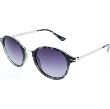 Sluneční brýle HIS 88101 černá lesk šedá, čočka fialová gradál polarizovaná 4