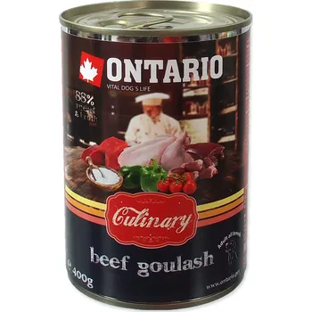 Krmivo pro psa Ontario Culinary Adult Beef Goulash 400 g