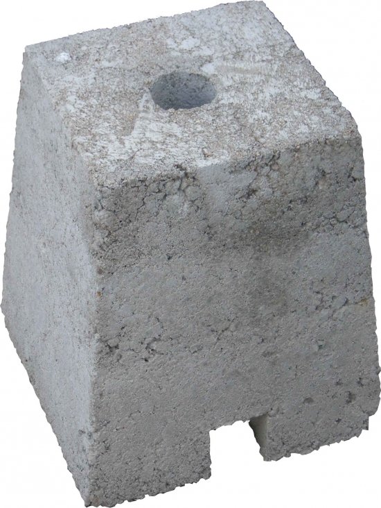 Betonová patka k ochrannému tyčovému znaku