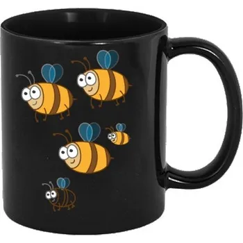 Pánské tričko Hrnek kónický barevný s potiskem Včely