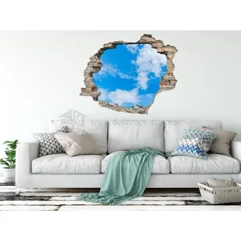 Samolepící dekorace Samolepka na zeď - Samolepka 3D nebe