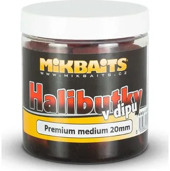 Mikbaits Halibutky v dipu 250ml - Premium Halibut 14mm