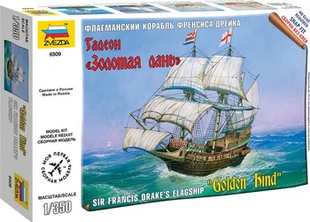 Plastikový model Zvezda Snap Kit Golden Hind 1:350