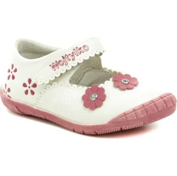 Dívčí obuv Wojtylko 1BA1088 bílé dívčí střevíčky EU 21