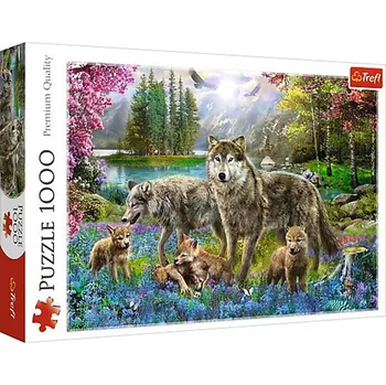 Puzzle Trefl Vlčí rodina 1000 dílků