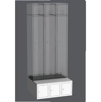 Botník LBX 23A Šatnový podstavec botník Barvy skříní	 šedo-červená RAL3000