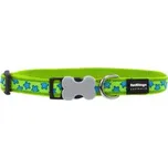 Red Dingo Obojek Stars Turquoise on Lime