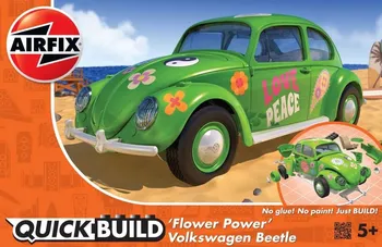 Plastikový model Airfix Quick Build VW Beetle Flower Power 18,3 cm