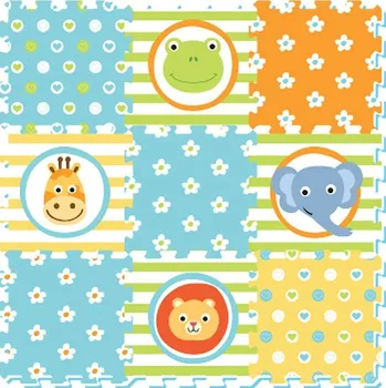 Sun Ta Toys Pěnové puzzle veselá zvířátka 9 dílků