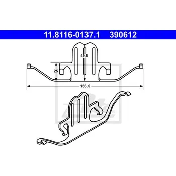 Brzdový třmen ATE 11.8116-0137.1
