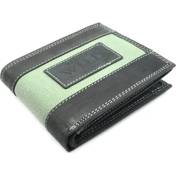 Peněženka Always Wild Kožená pánská peněženka šedá