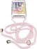 Pouzdro na mobilní telefon Cellularline Neck Case pro iPhone 6/7/8 transparentní/růžová šňůrka na krk