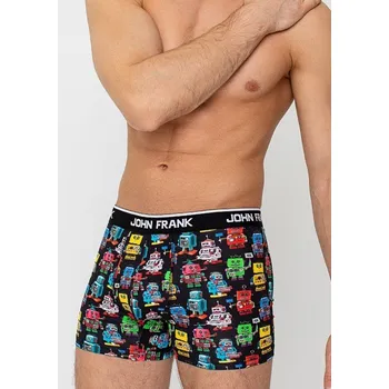 Boxerky Pánské boxerky John Frank JFBD285 XL Černá
