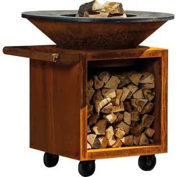 OFYR CLASSIC STORAGE CORTEN PRO 100 ohniště s dřevníkem OCS-100-PRO