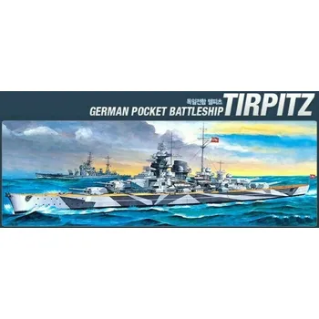 Plastikový model Academy Model Kit Battleship Tirpitz Static 1:800