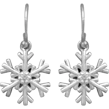 Náušnice Stříbrné náušnice se zirkonem Ag 2,0 g vločka