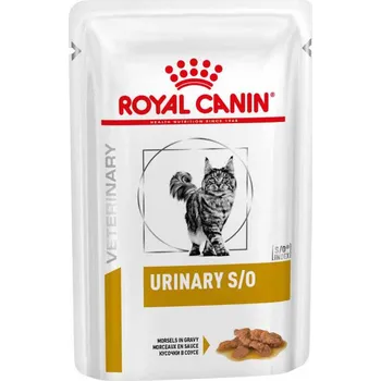 Royal Canin Veterinary Diet Feline Adult kapsička kousky ve šťávě Urinary S/O Krmivo pro kočku Royal Canin Veterinary Diet Feline Adult kapsička kousky ve šťávě Urinary S/O
