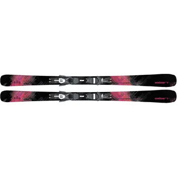 Sjezdové lyže Elan Black Crystal LS + ELW 9.0 GW Shift L Black/Pink+V Black/Black 152 cm