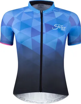 cyklistický dres Force Gem s krátkým rukávem W modrý