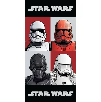 Jerry Fabrics Dětská bavlněná osuška 70 x 140 cm, Star Wars 9 Check