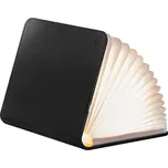 Rozkládací světlo "Smart Book" mini, černá kůže - Gingko