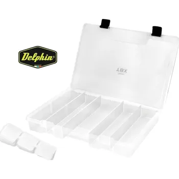 Pouzdro na rybářské vybavení Krabička Delphin TBX One 350-5P Clip - 350 x 250 x 48 mm