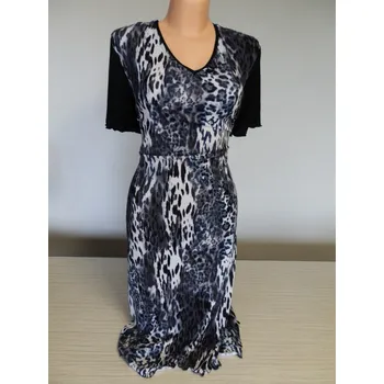 Dámské šaty Šaty LÉNA , Barva Šedá, Velikost XL46, Materiál 96% Viskoza 4% Lycra