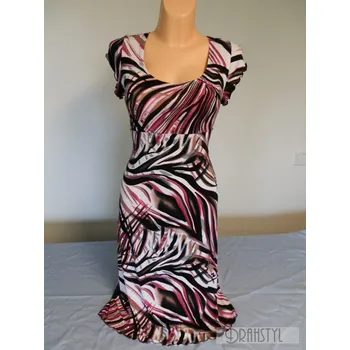 Dámské šaty Letní šaty BOŽAD růžové , Barva Růžová, Velikost M 38 , Materiál 96% Viskoza 4% Lycra