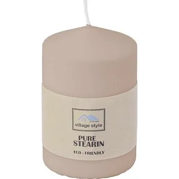 Svíčka Svíčka válec ECO TOP Ø 6,7 x 10 cm starorůžová