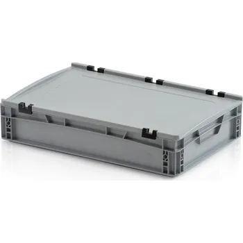 Euro přepravka s víkem 60x40x13,5 cm plný úchyt
