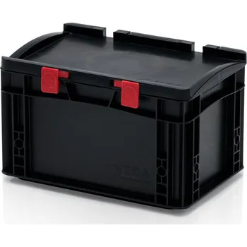 ESD Euro přepravky s víkem 30x20x18,5 cm
