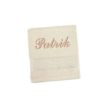 Ručník Ručník se jménem - proužek - sv.béžová 50x100 cm sv.béžová