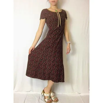 Dámské šaty dámské šaty, Barva Hnědá, Velikost M40 , Materiál 100% Polyester