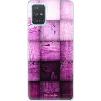 Odolné silikonové pouzdro iSaprio - Purple Squares - Samsung Galaxy A71