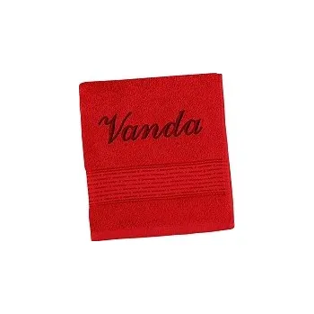 Ručník Ručník se jménem - proužek - červená 50x100 cm červená