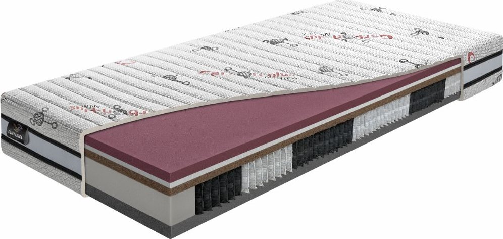 BENAB COSMONOVA micropocket taštičková matrace s HR pěnou Pratelný potah Carbon Plus