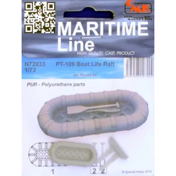 Plastikový model CMK 1/72 PT-109 Boat Life Raft (resin set)