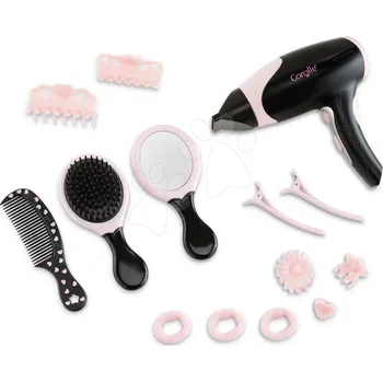Kočárek pro panenku Fén Hairstyling set Les Rendies Corolle pro panenky se 14 doplňky elektronický od 3 let