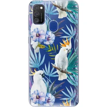 Pouzdro na mobilní telefon Odolné silikonové pouzdro iSaprio - Parrot Pattern 01 - Samsung Galaxy M21