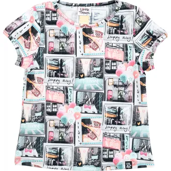 Dívčí tričko dívčí bavlněné tričko s potiskem